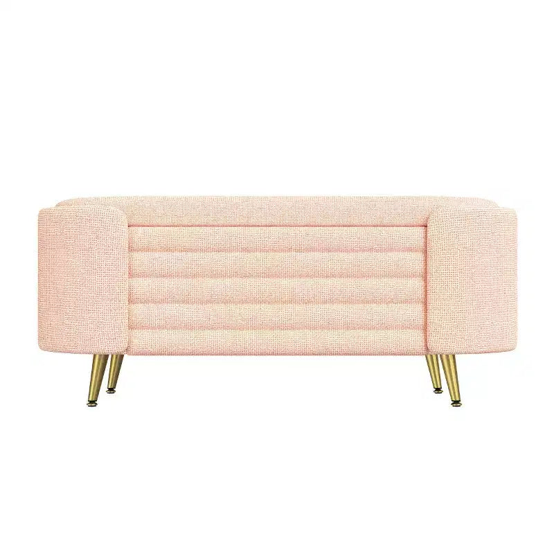 Banc de rangement au pied du lit, banc de rangement d'entrée ovale