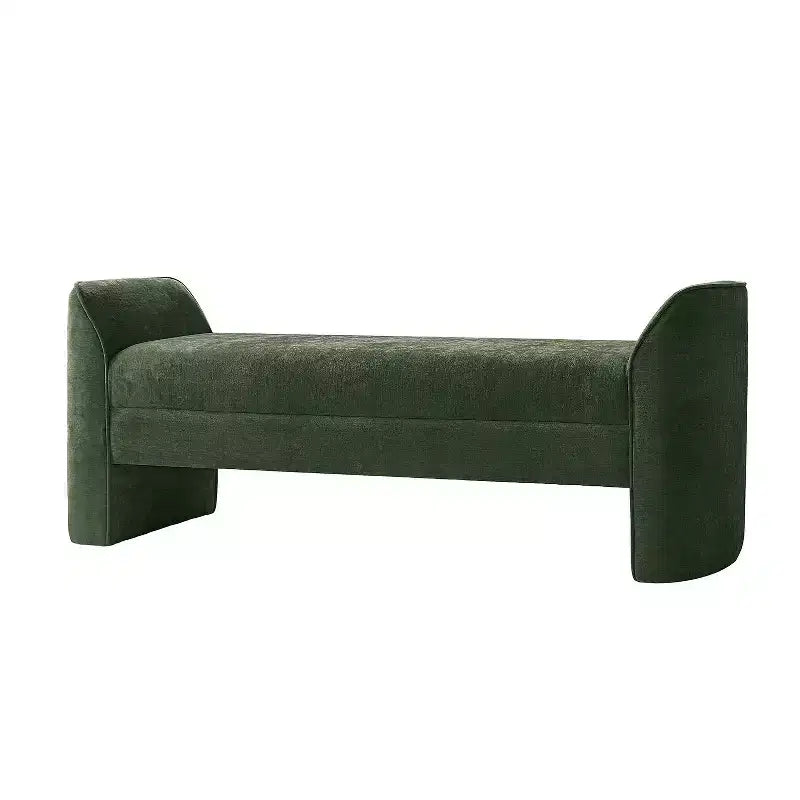 Banc moderne avec tissu chenille