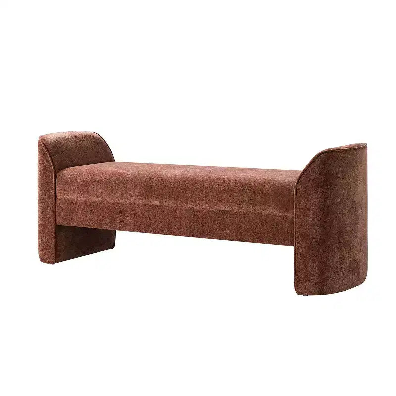 Banc moderne avec tissu chenille