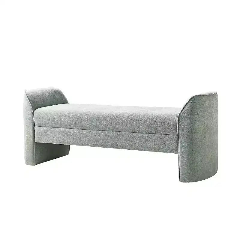 Banc moderne avec tissu chenille