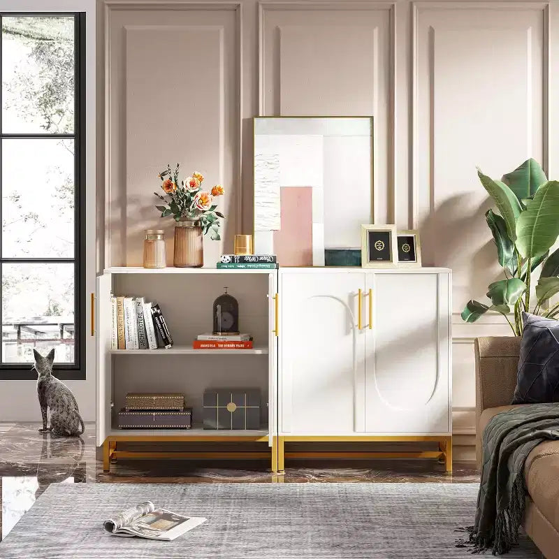 Bahut blanc moderne