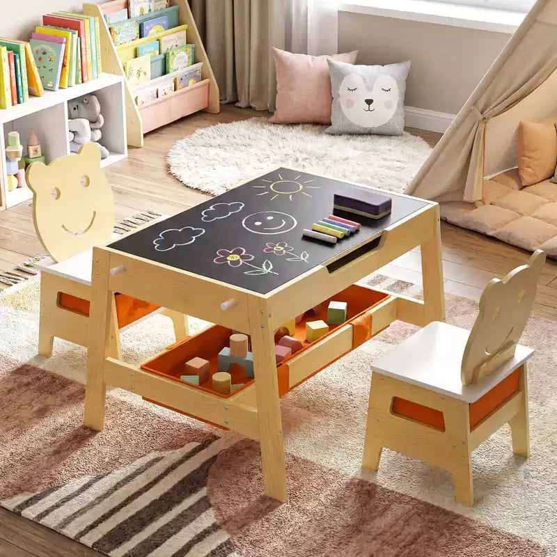 Bureau et chaise 5-en-1 pour enfants