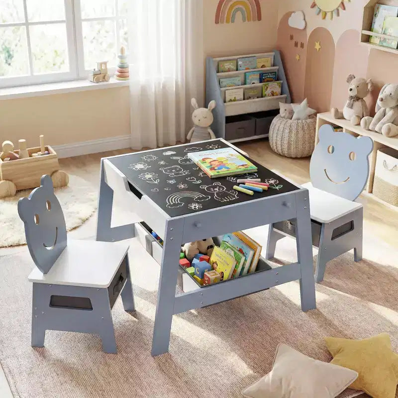 Bureau et chaise 5-en-1 pour enfants