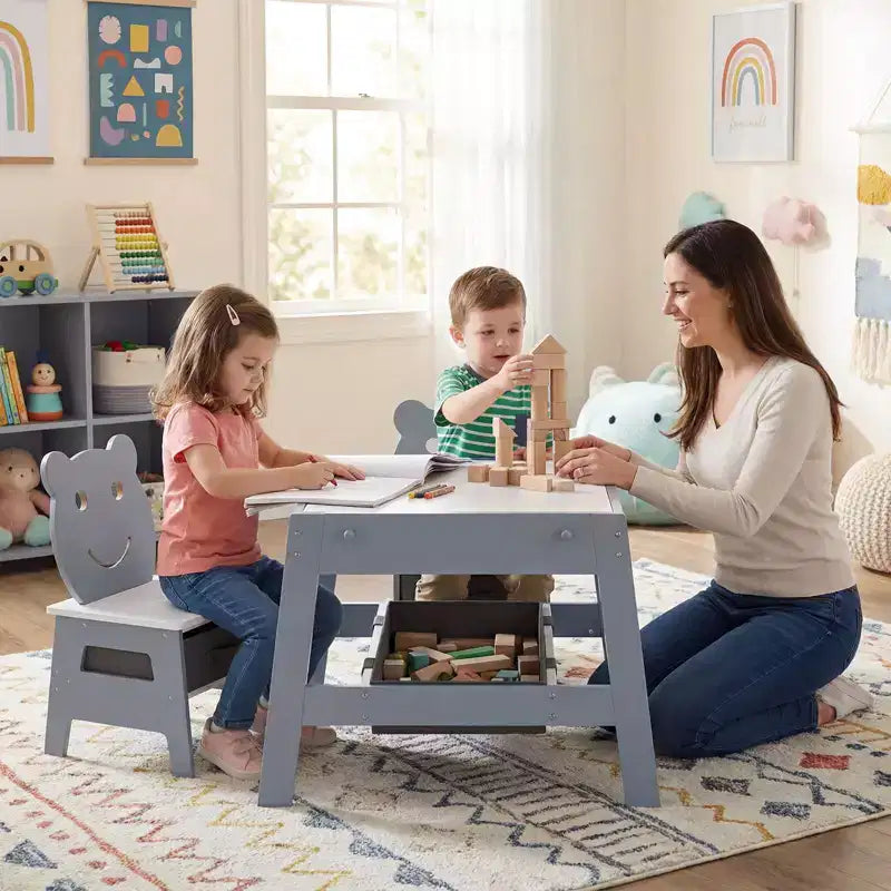 Bureau et chaise 5-en-1 pour enfants