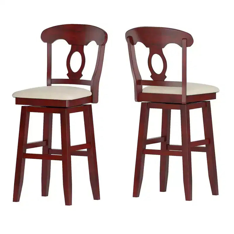 Tabouret de bar pivotant avec dossier