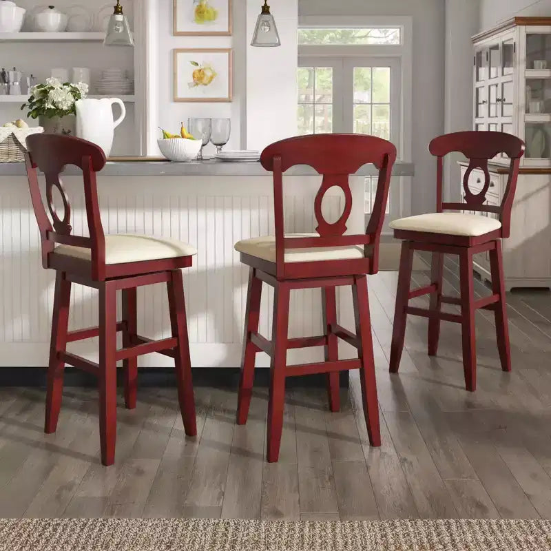 Tabouret de bar pivotant avec dossier