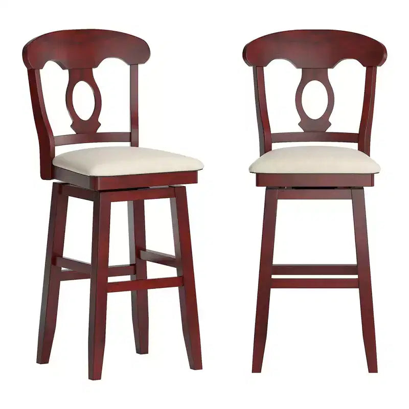 Tabouret de bar pivotant avec dossier