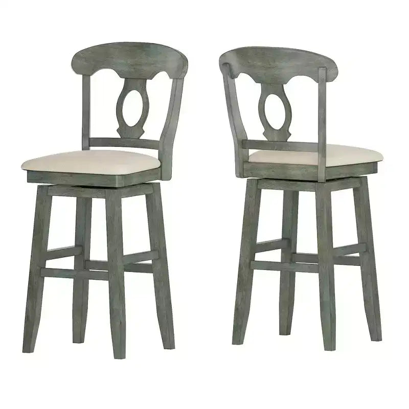 Tabouret de bar pivotant avec dossier