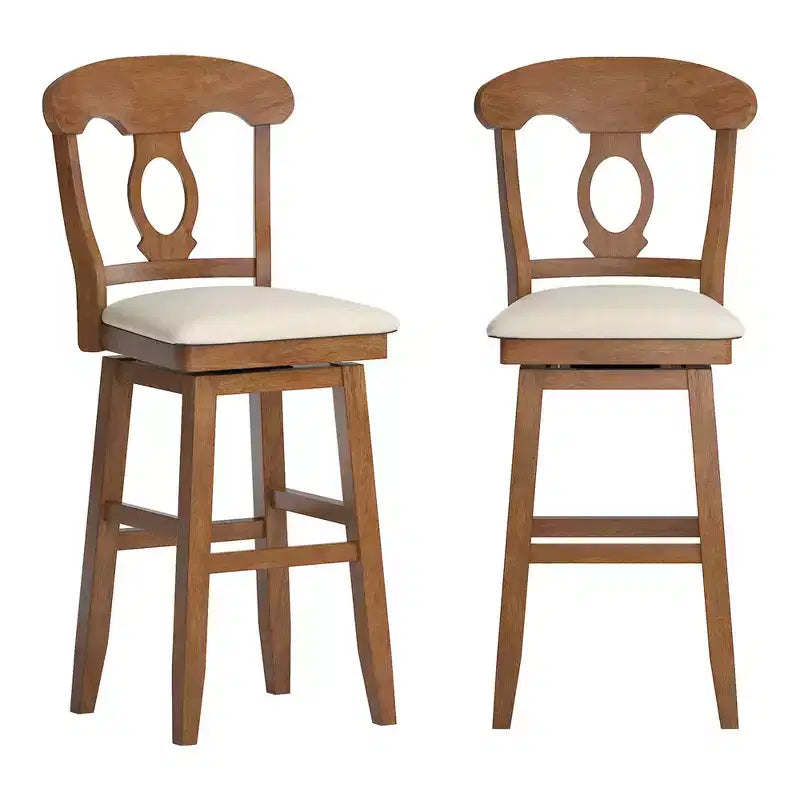 Tabouret de bar pivotant avec dossier