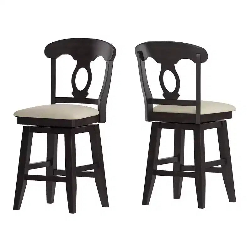 Tabouret de bar pivotant avec dossier