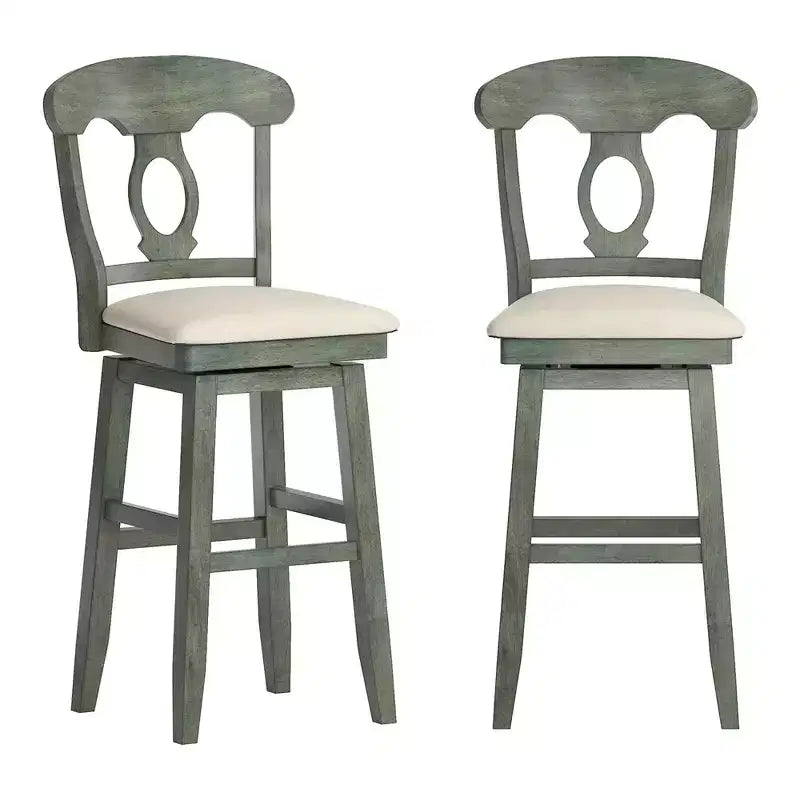Tabouret de bar pivotant avec dossier