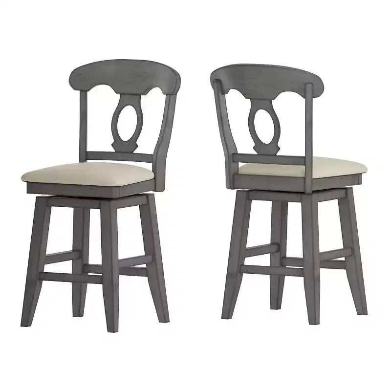 Tabouret de bar pivotant avec dossier