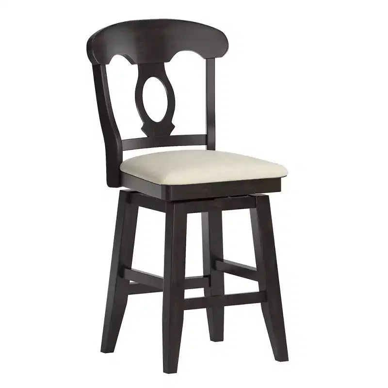 Tabouret de bar pivotant avec dossier