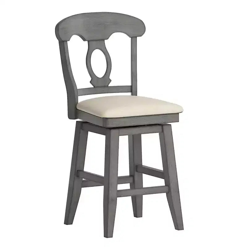 Tabouret de bar pivotant avec dossier