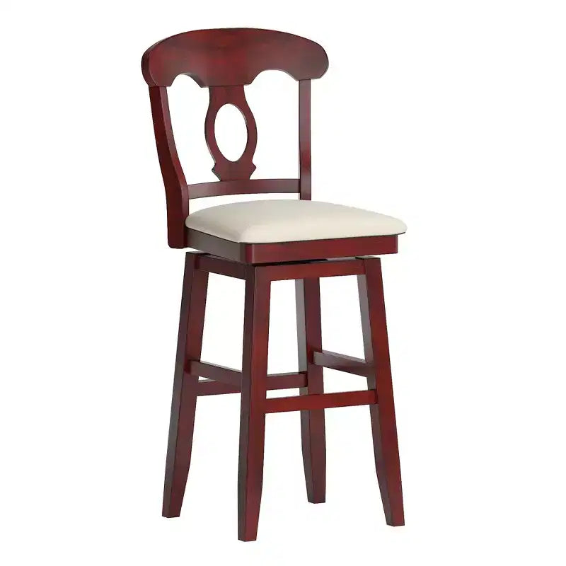 Tabouret de bar pivotant avec dossier