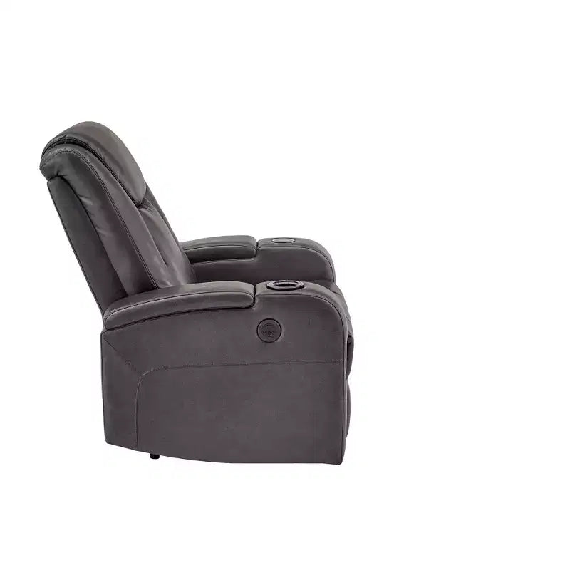 Fauteuil avec chargeur USB/sans fil et haut-parleur