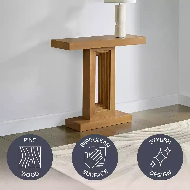 Console en bois massif 36 pouces