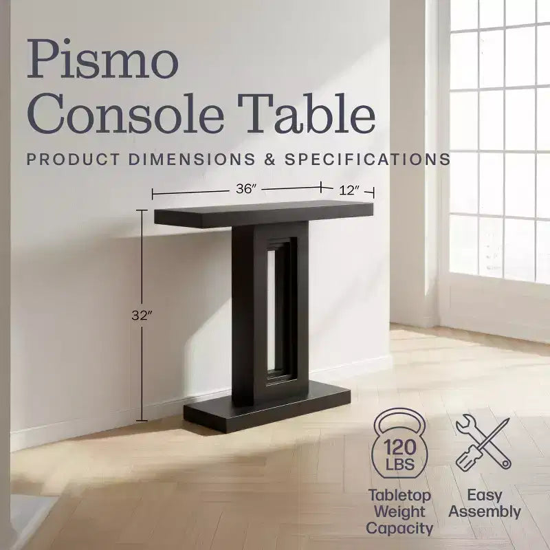 Console en bois massif 36 pouces