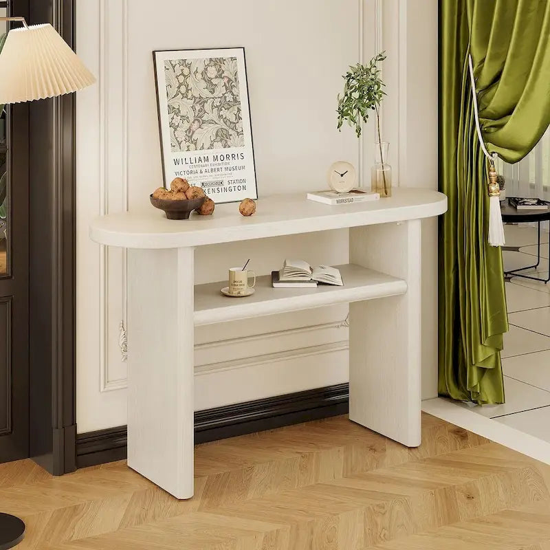 47.80 Modern Wooden Console Table with Shelf