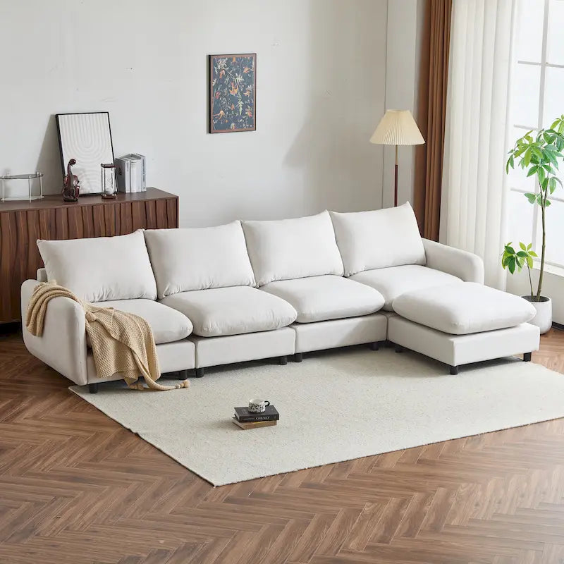 Christopher Knight Home - Evelyn Modern Modular Upholstery Sectional Sofa
