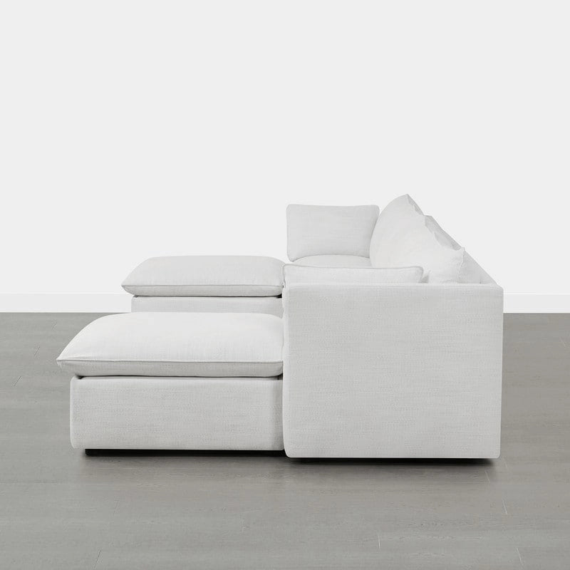 Cypress U-shape Sectional Couches Modular Sofa with Ottoman