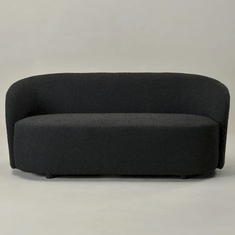 KINWELL Sherpa Upholstered Loveseat Boucle Sofa Couch, 68W