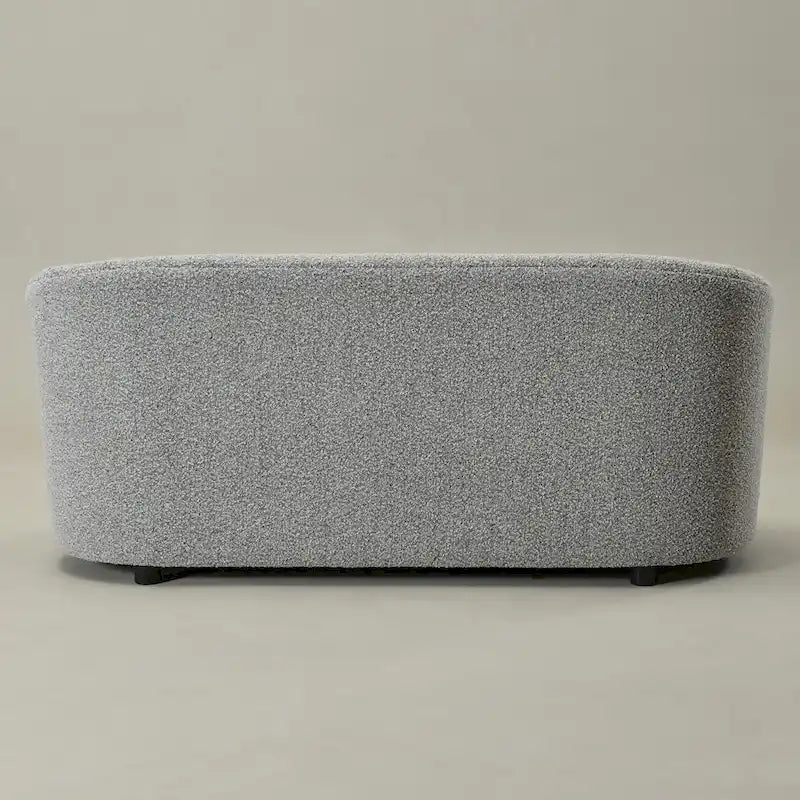 KINWELL Sherpa Upholstered Loveseat Boucle Sofa Couch, 68W