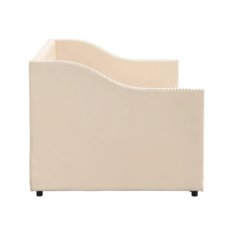 Modern Twin Size Daybed with Pop Up Trundle