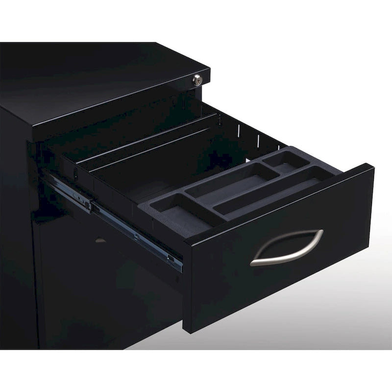 Hirsh 20 D Arch Pull Handle Mobile Pedestal File Cabinet,1 Box/1 File