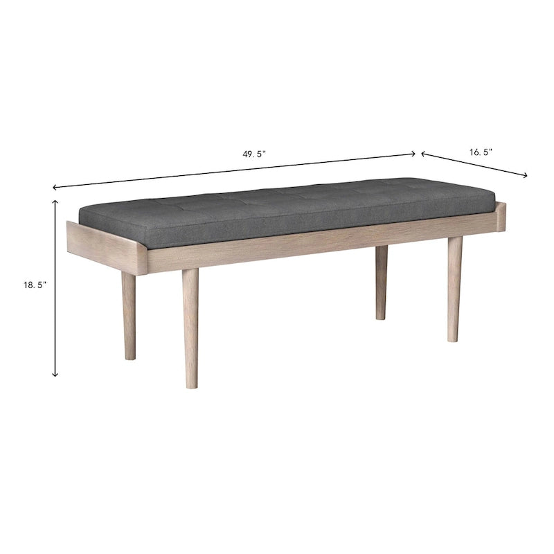 Efa Modern Tufted Upholstered Bench