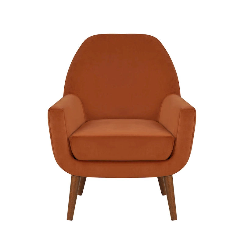 Adrian Mid-Century Velvet Arm Chair by Greyson Living