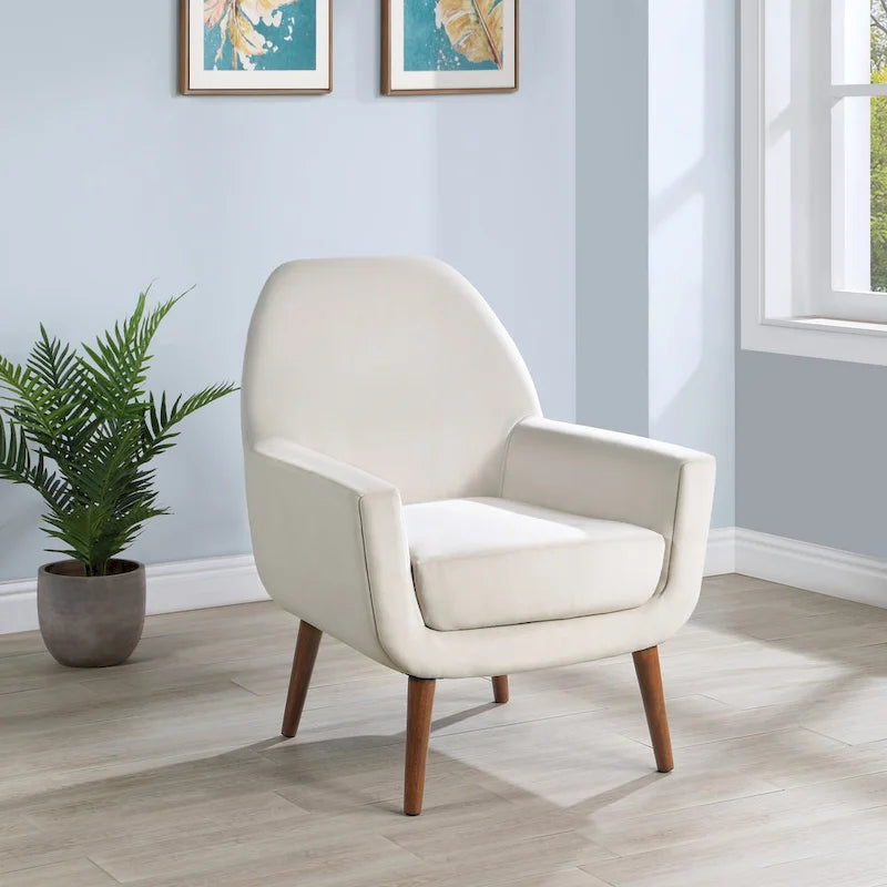 Adrian Mid-Century Velvet Arm Chair by Greyson Living