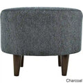 MJL Furniture Sophia Text2Olivia Round Upholstered Ottoman
