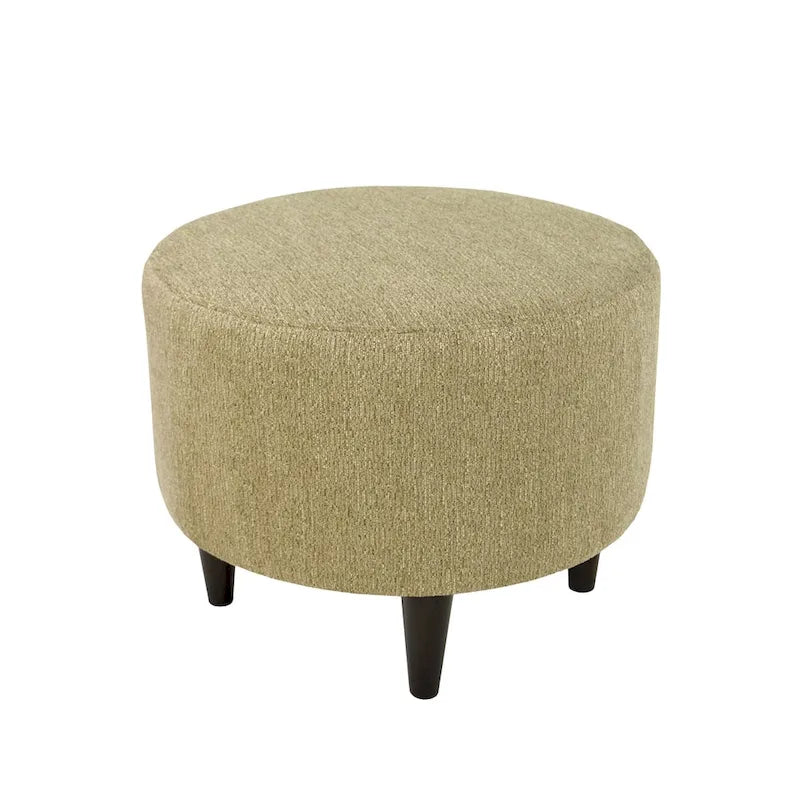 MJL Furniture Sophia Text2Olivia Round Upholstered Ottoman