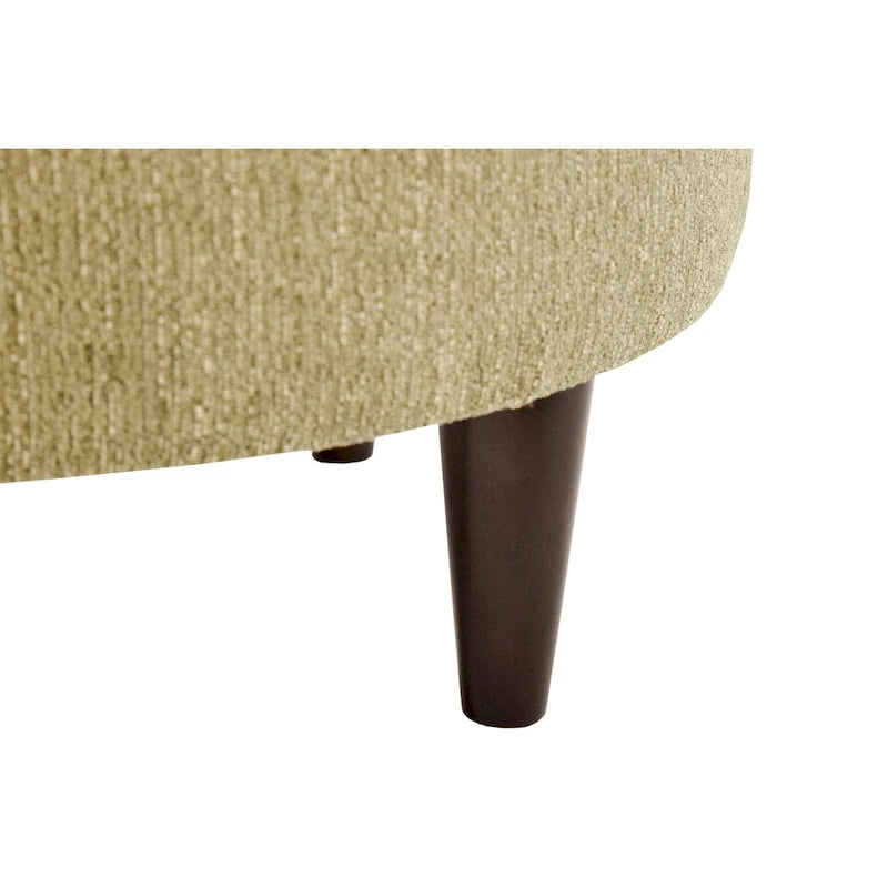 MJL Furniture Sophia Text2Olivia Round Upholstered Ottoman