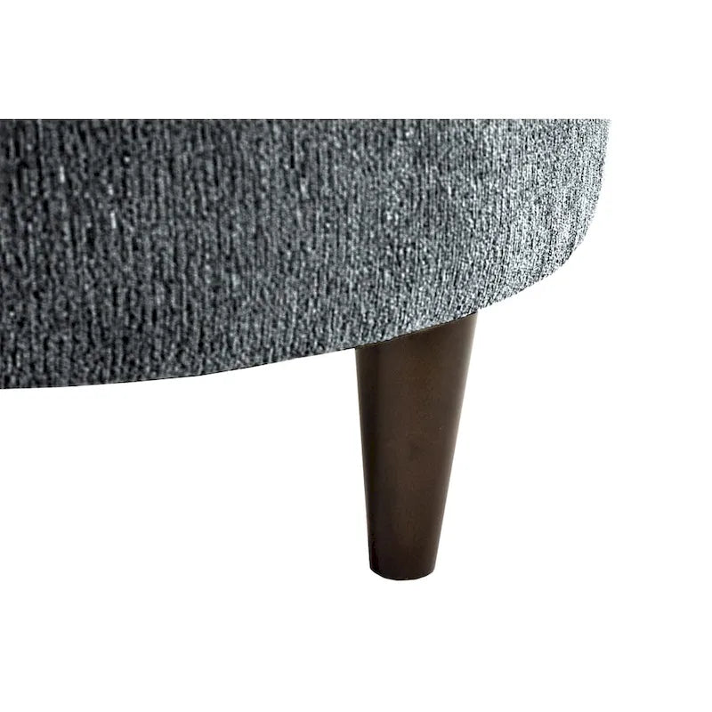 MJL Furniture Sophia Text2Olivia Round Upholstered Ottoman