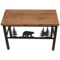 Rustic Iron Scene Bench