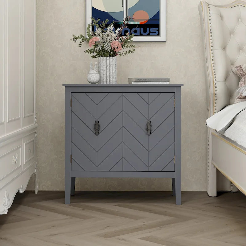 2 Door Wooden Cabinets,Wood Cabinet Vintage Style Sideboard