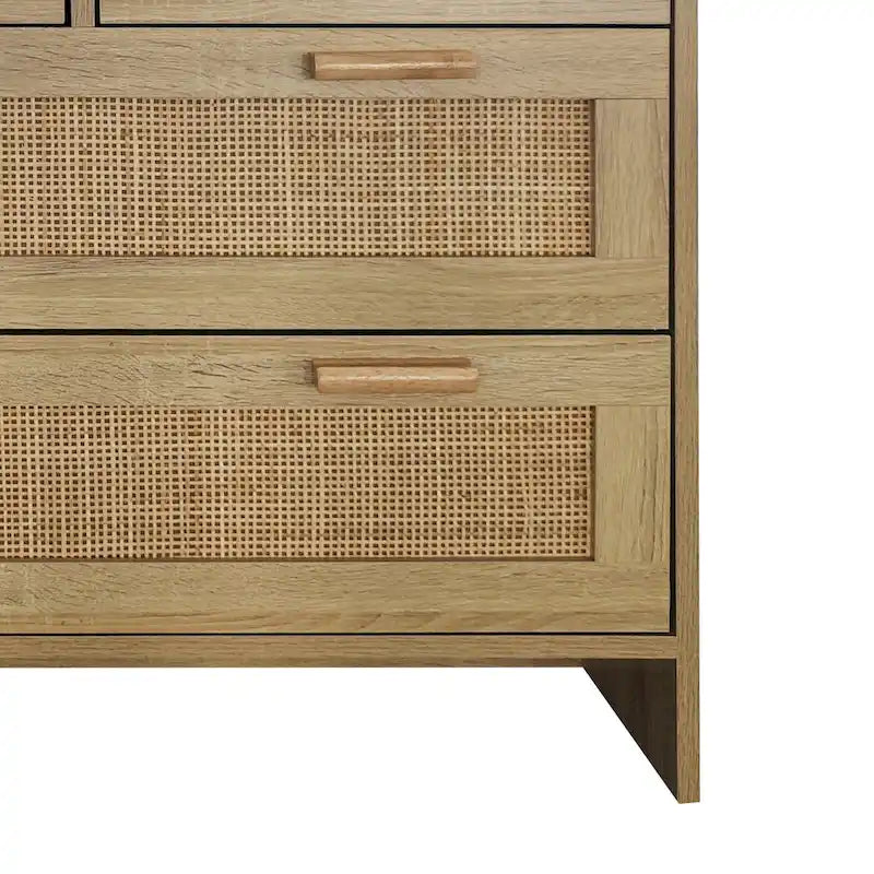 4 Drawers Rattan Cabinet,for Bedroom,Living Room,Dining Room,Hallways