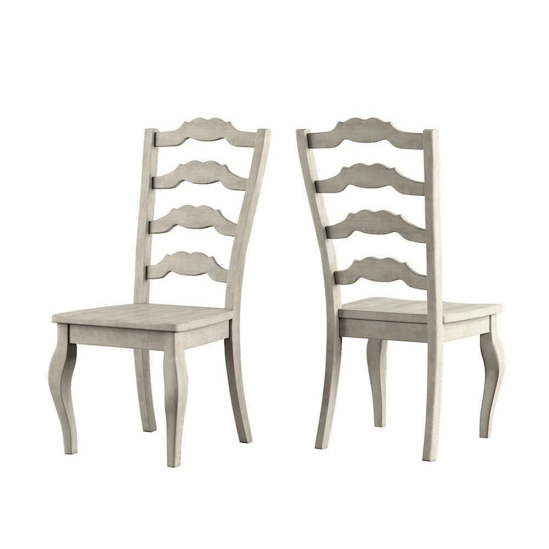 Eleanor Oak Round Solid Wood Top Ladder Back 5-piece Dining Set by iNSPIRE Q Classic