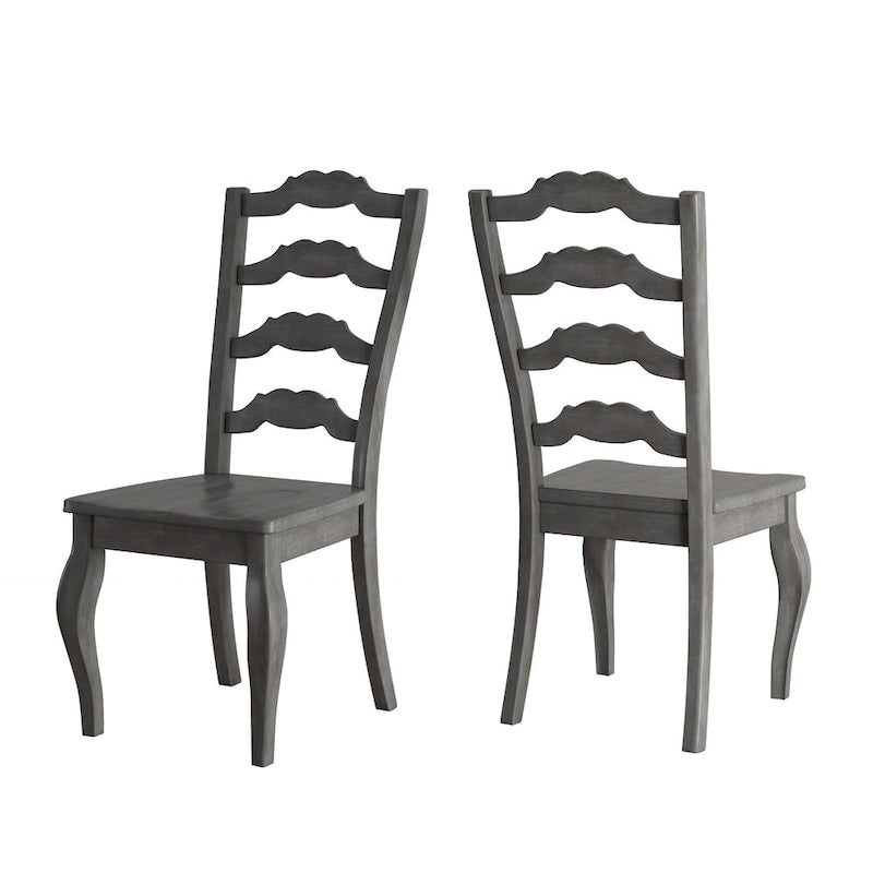 Eleanor Oak Round Solid Wood Top Ladder Back 5-piece Dining Set by iNSPIRE Q Classic