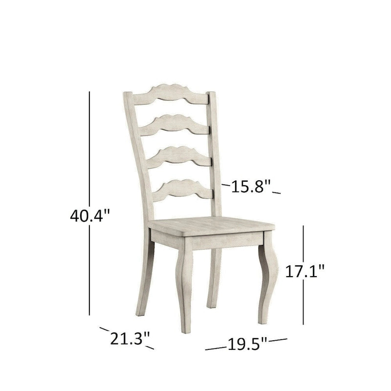 Eleanor Oak Round Solid Wood Top Ladder Back 5-piece Dining Set by iNSPIRE Q Classic