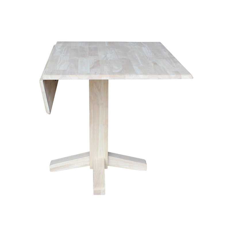 Square Dual Drop Leaf Dining Table