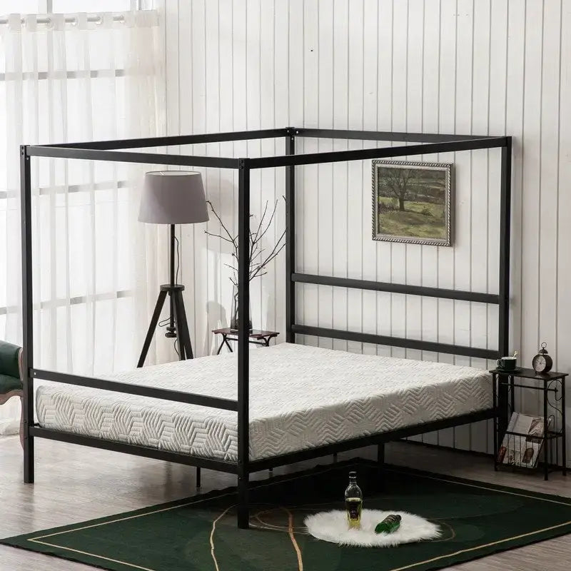 Black Mosquito Net Bed