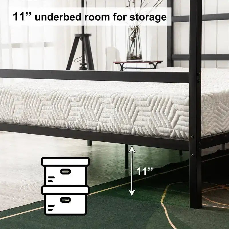 Black Mosquito Net Bed