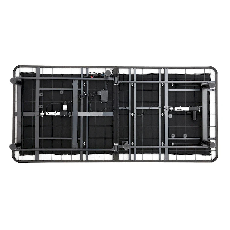 Bridgevine Home Quick Assembly Adjustable Bedframe with Voice Activated Controls