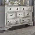 The Gray Barn Abbey Park Weathered Brown & Antique White 7 Drawer Dresser