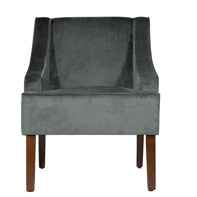 Porch & Den Lyric Velvet Arm Accent Chair