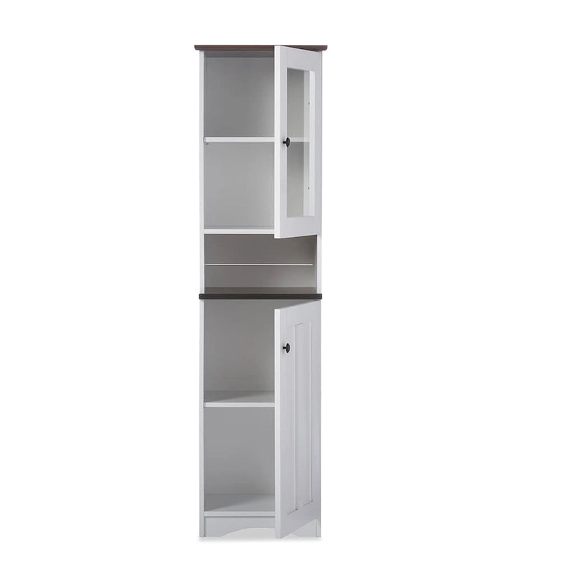 Traditional White Wood Kitchen Storage by Baxton Studio