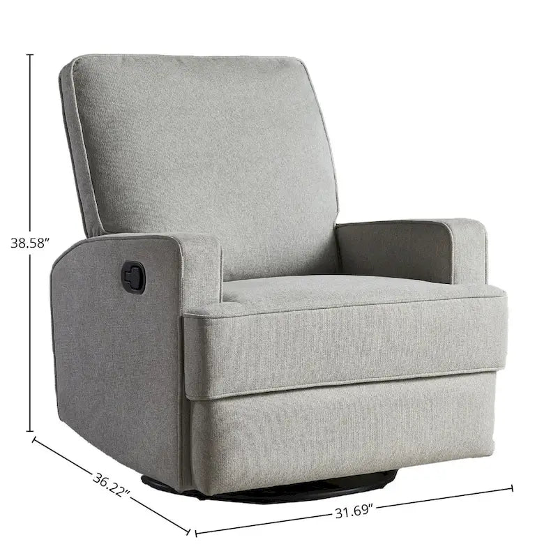 Bailey 32 Wide Manual Swivel Glider, Shell